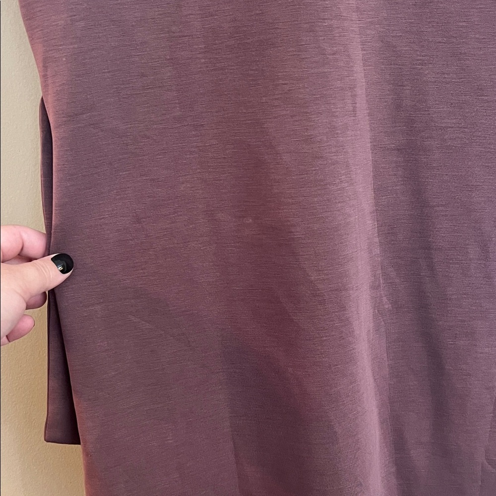Cable & Gauge Dusty Plum Wrap Dress - Picture 8 of 11
